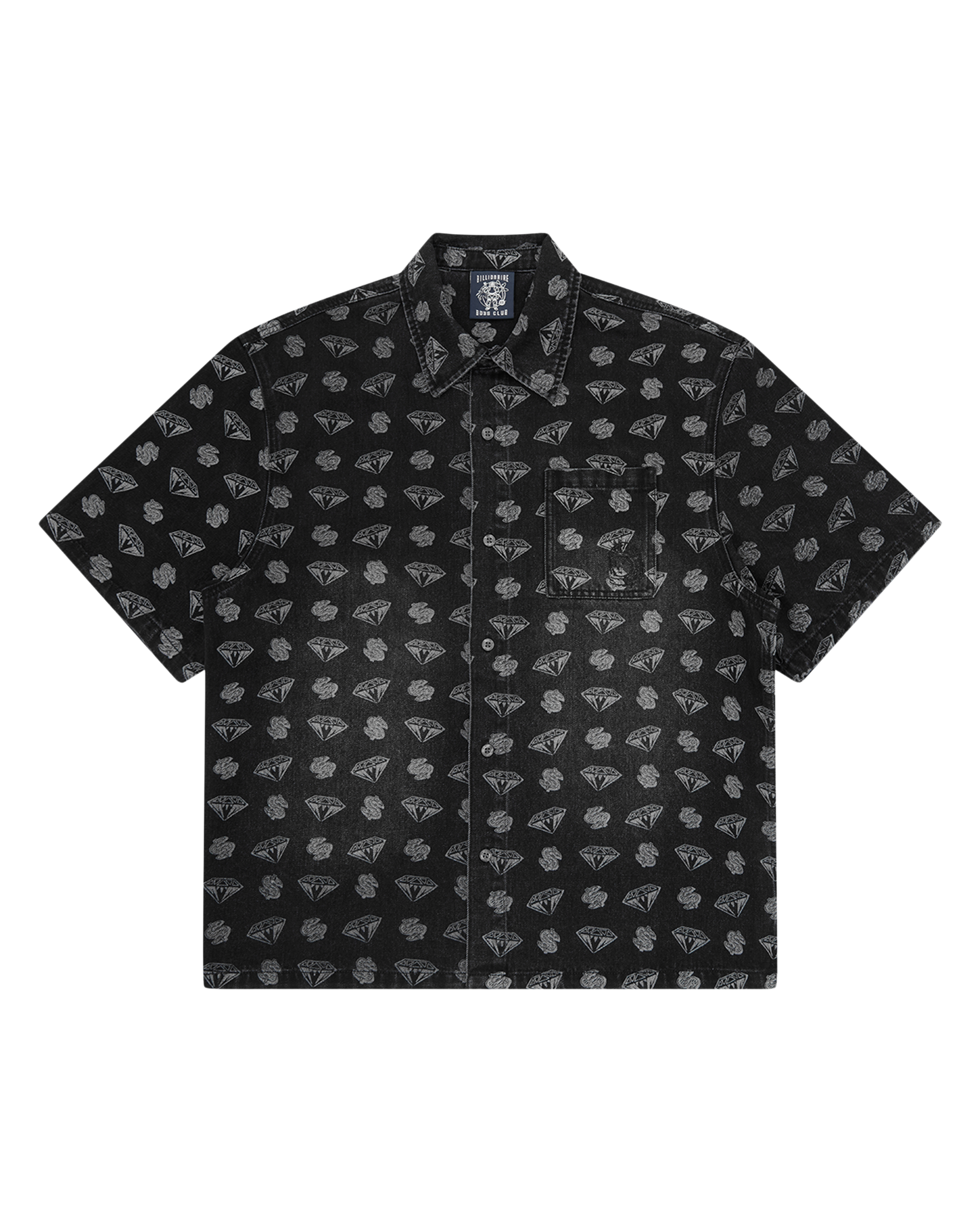 Diamonds & Dollars Oversized Denim Shirt