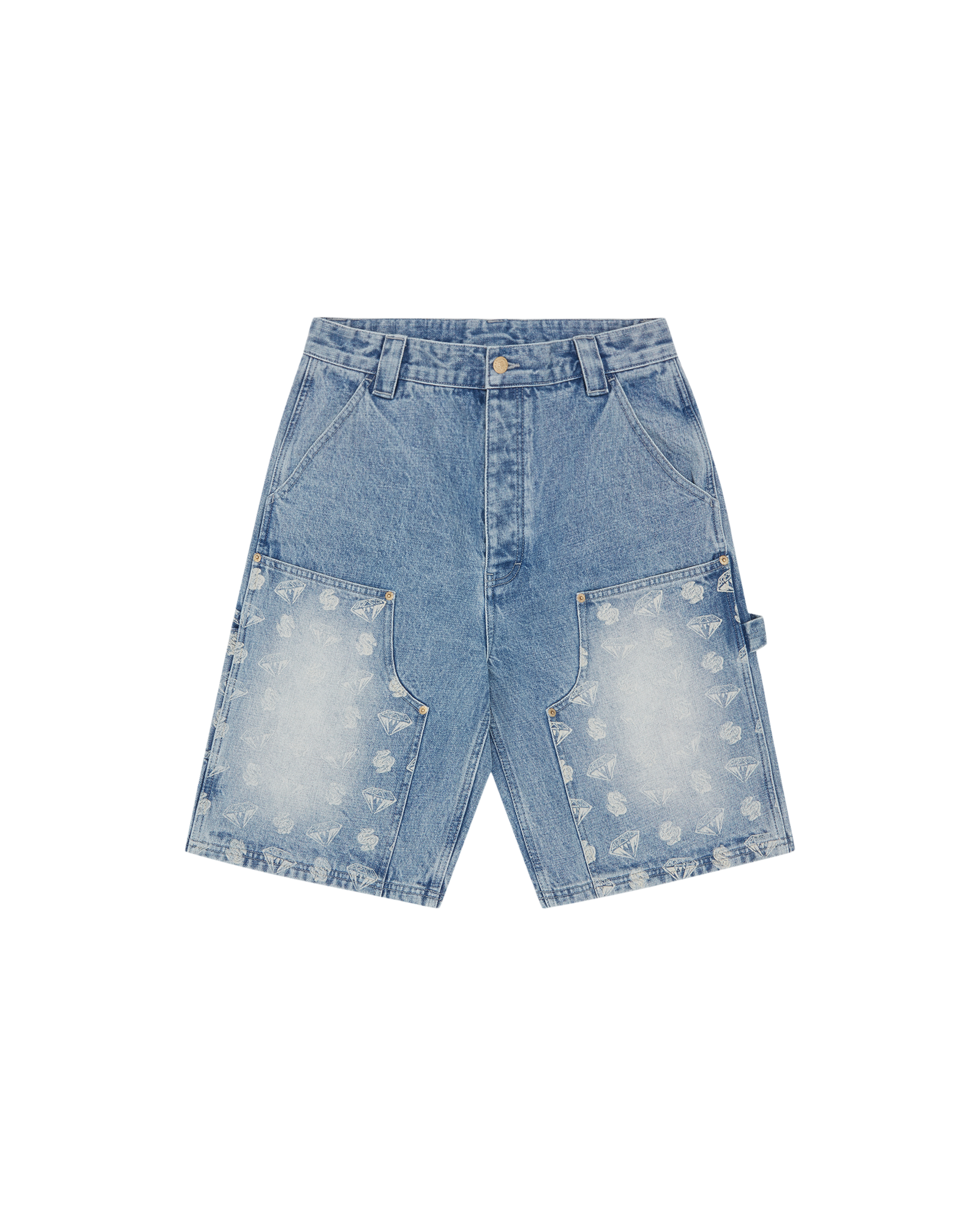 Diamonds & Dollars Denim Carpenter Short