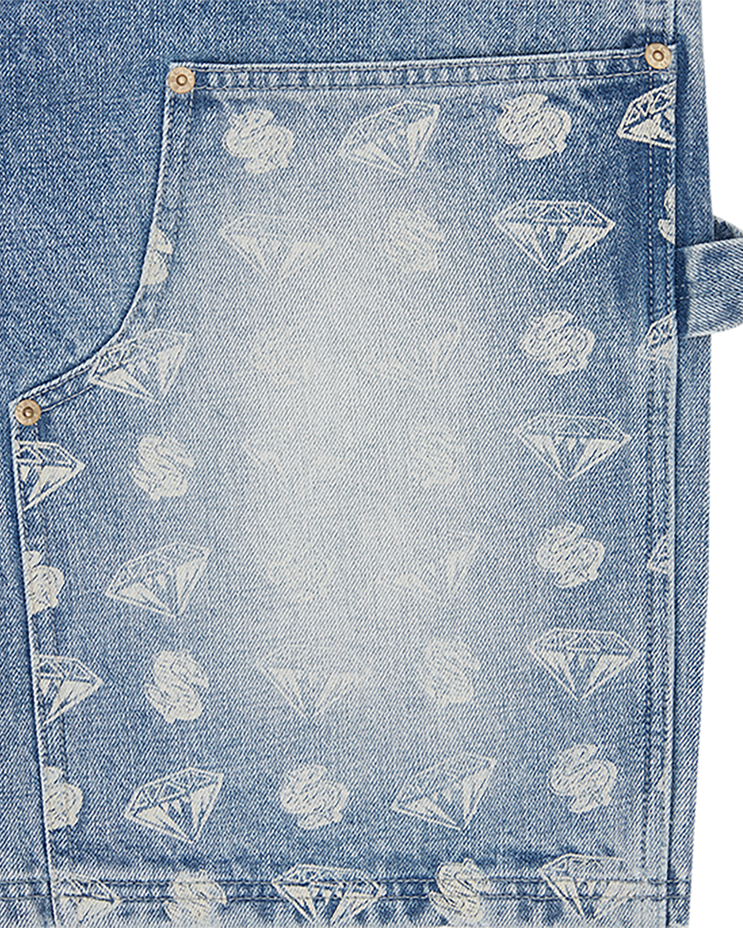 Diamonds & Dollars Denim Carpenter Short