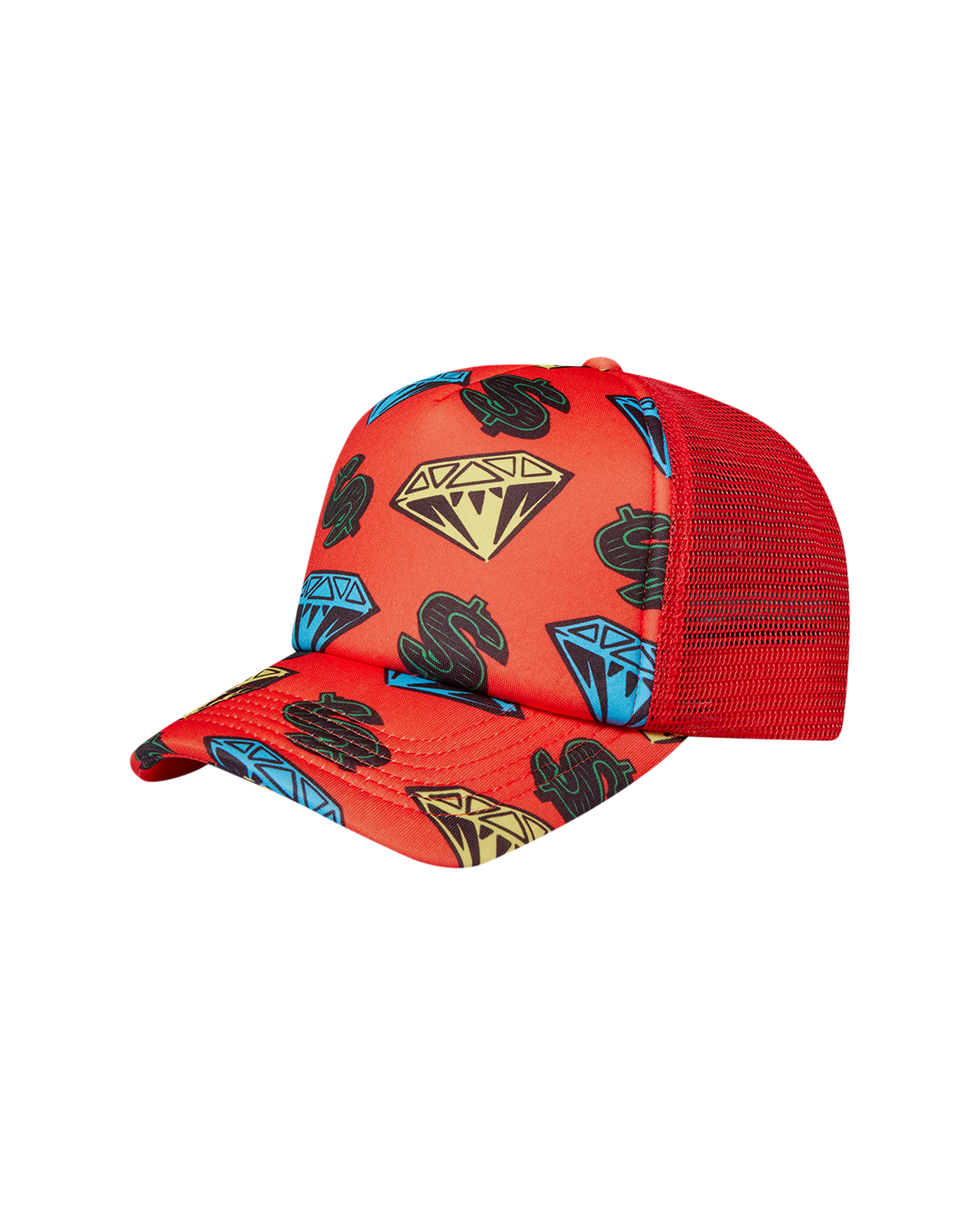 Diamonds & Dollars Mesh Trucker Cap