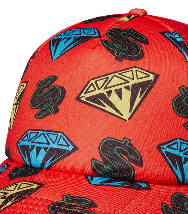 Diamonds & Dollars Mesh Trucker Cap