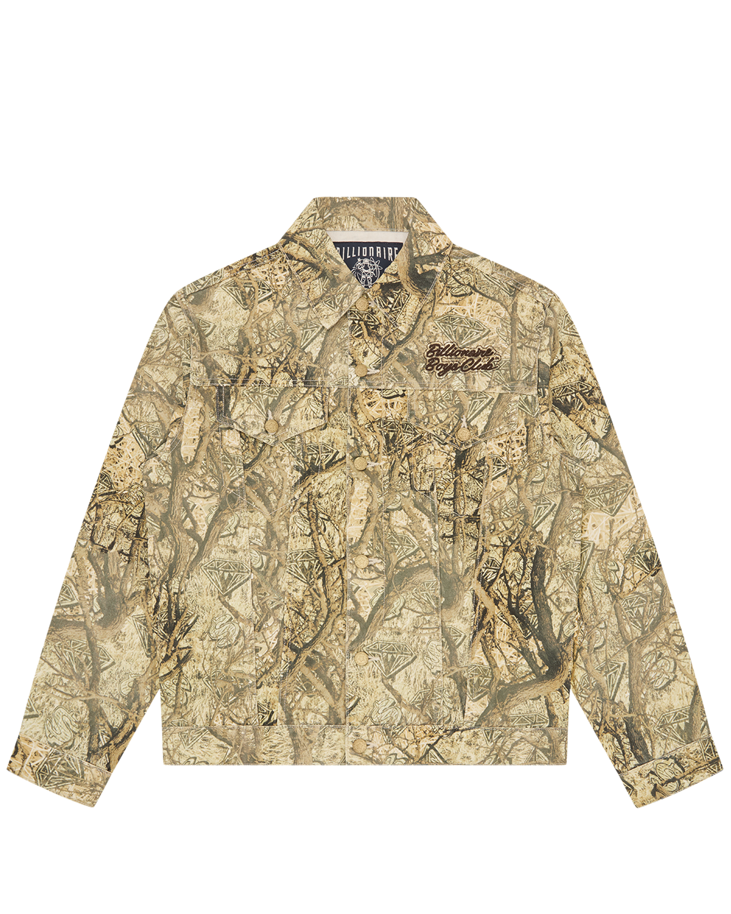 Diamonds & Dollars Tree Camo Trucker Jacket