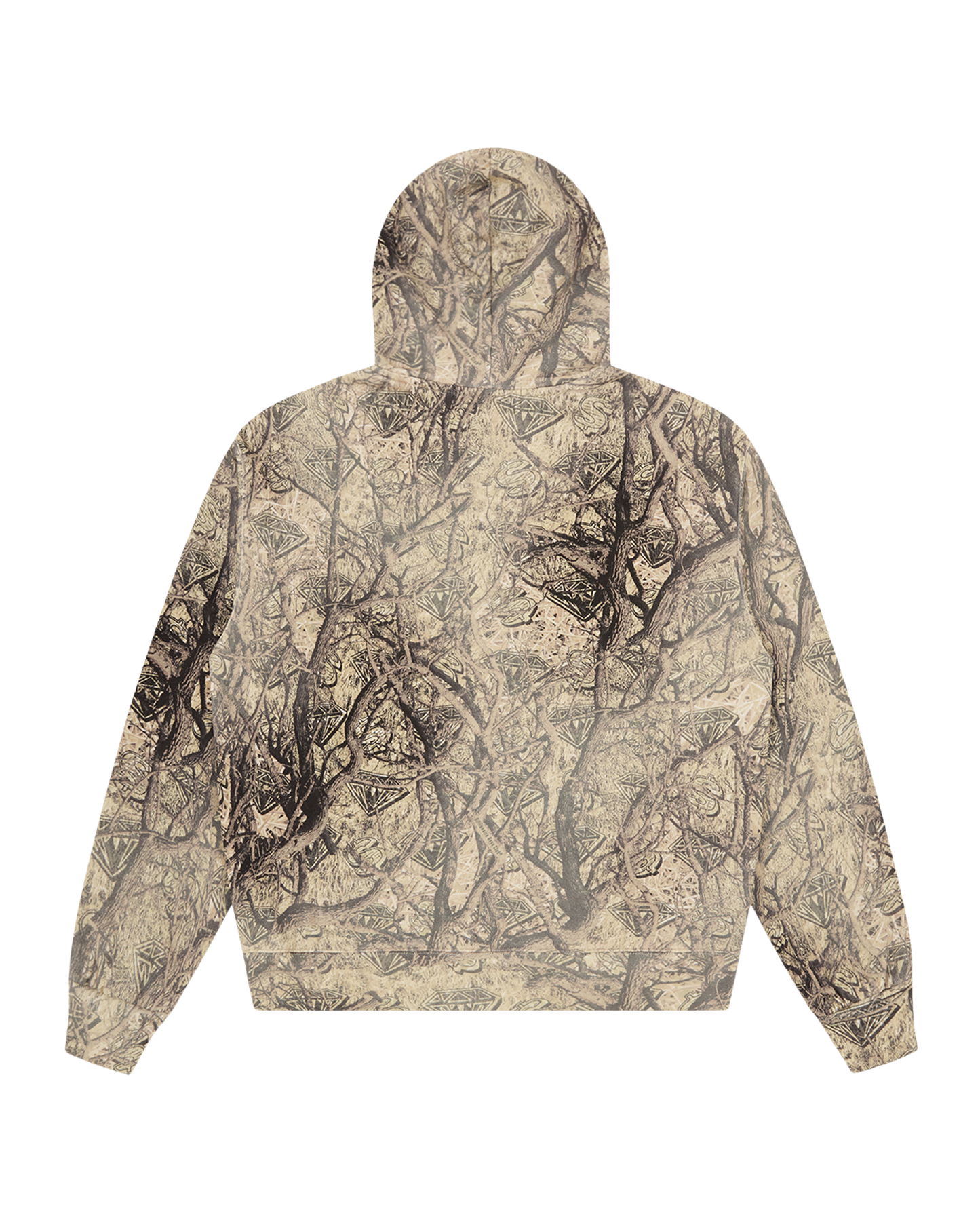 Diamonds & Dollars Tree Camo Oversized Zip Through