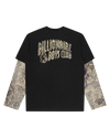 Diamonds & Dollars Tree Camo Mock LS T-Shirt