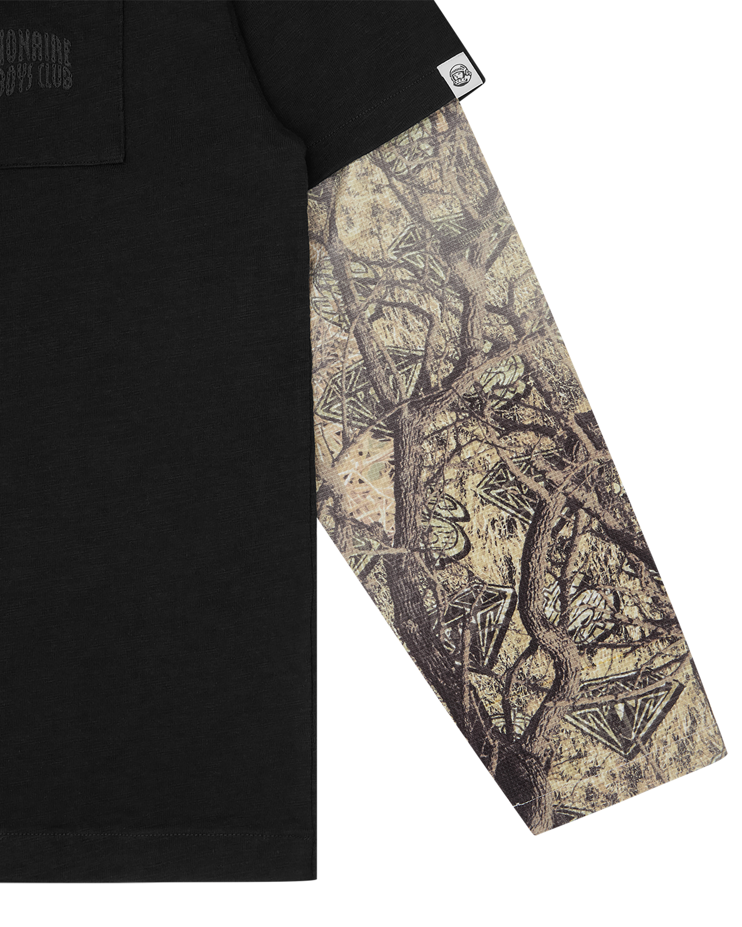 Diamonds & Dollars Tree Camo Mock LS T-Shirt