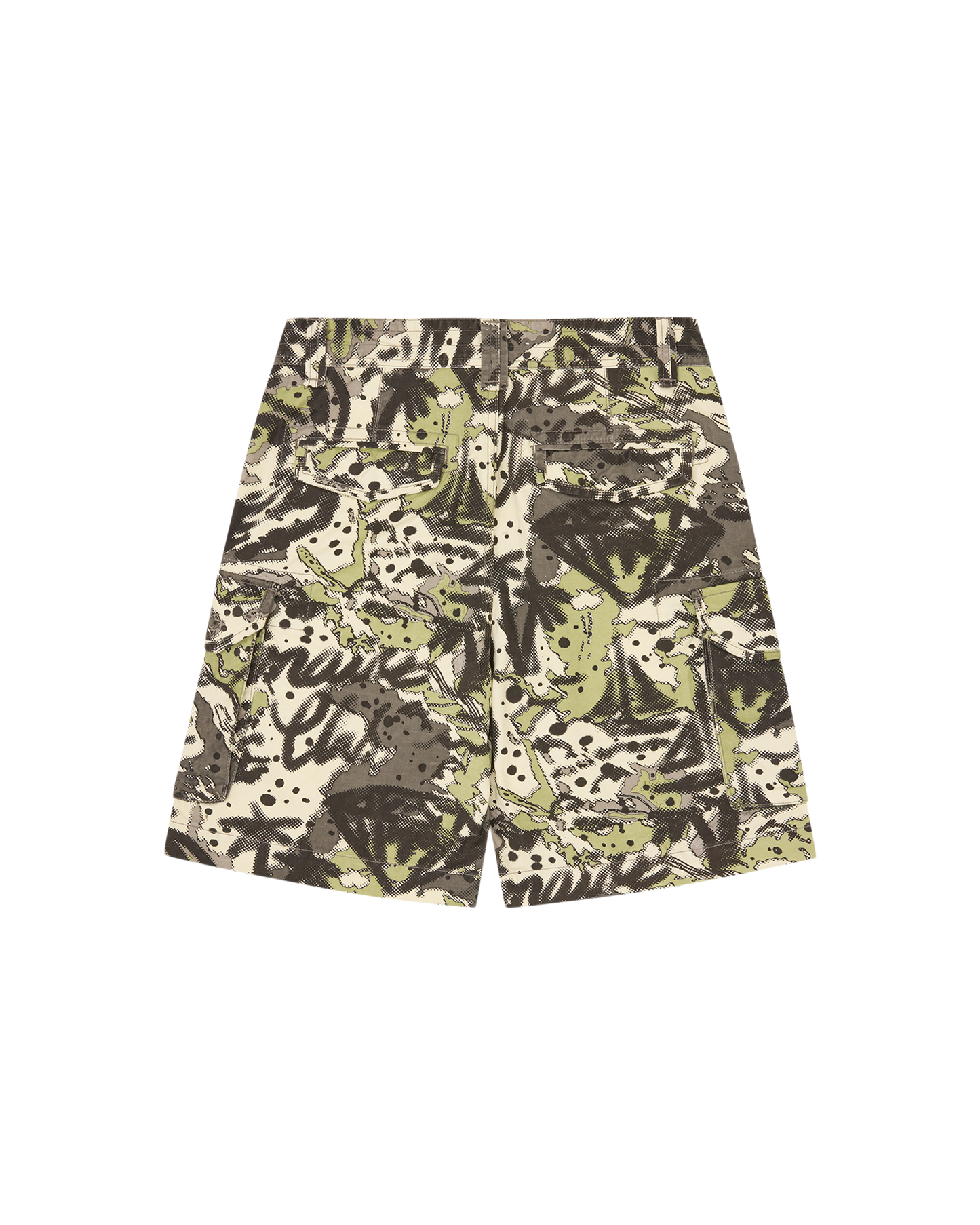 Overlay Camo Cotton Cargo Shorts