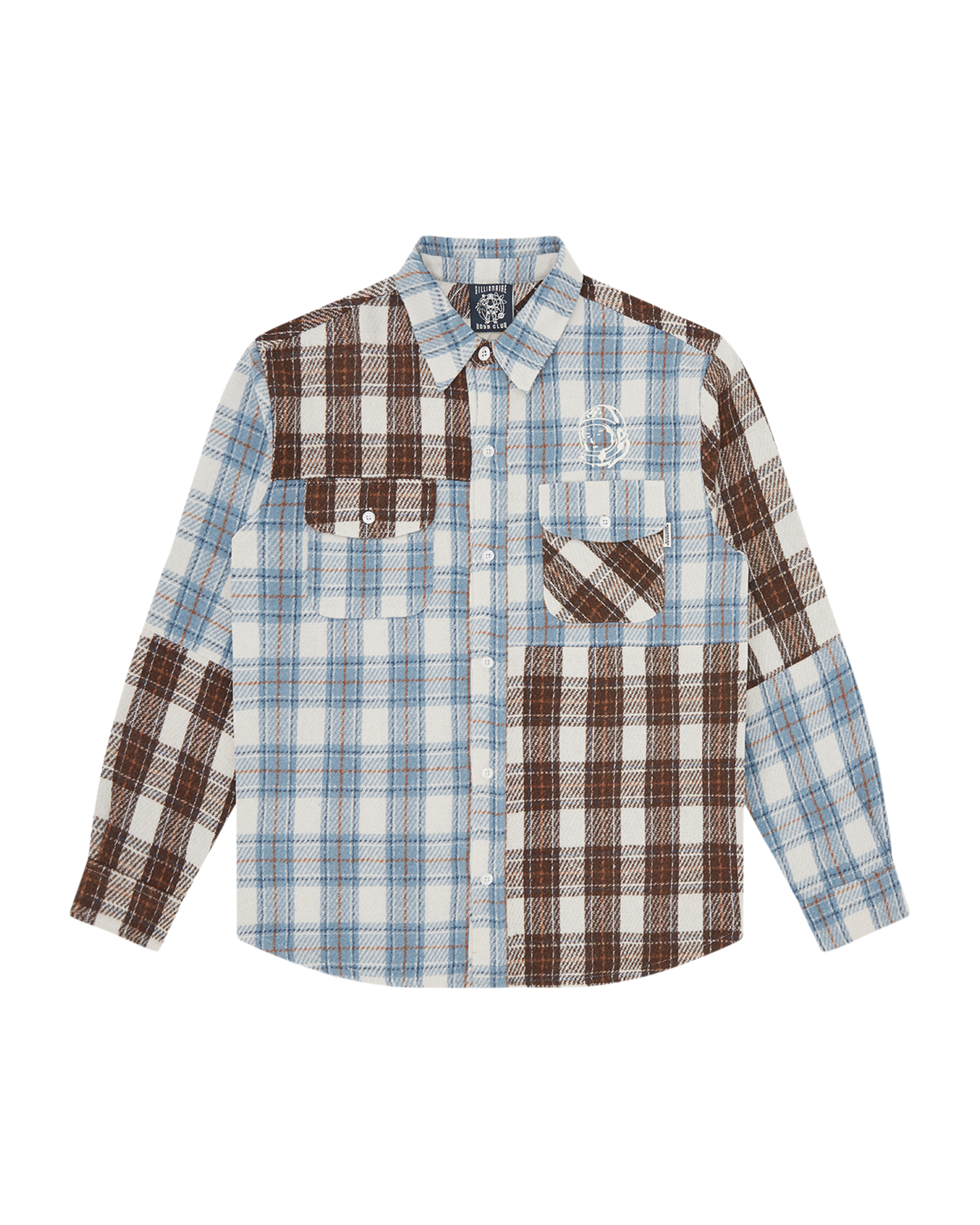 R*様 rurumu: patchwork broken check shirt Arch Logo Patchwork Check Shirt – Billionaire Boys Club