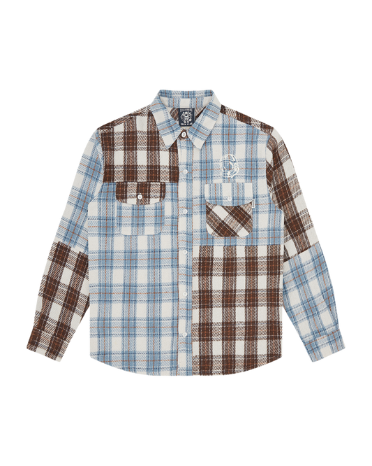 Arch Logo Patchwork Check Shirt