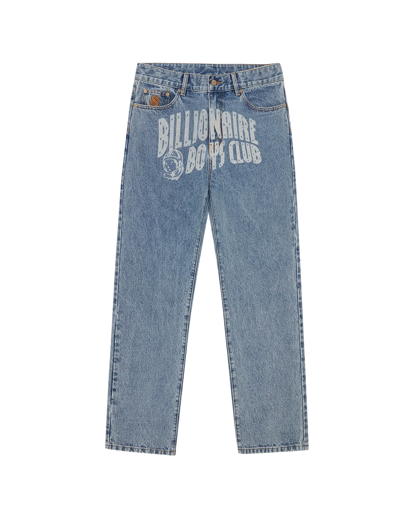 Faded Arch Logo Denim Pants
