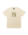 NY Yankees Space Camo Logo Tee