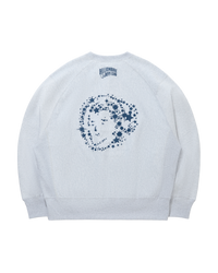 Embroidered Logo Gusset Cotton Sweatshirt
