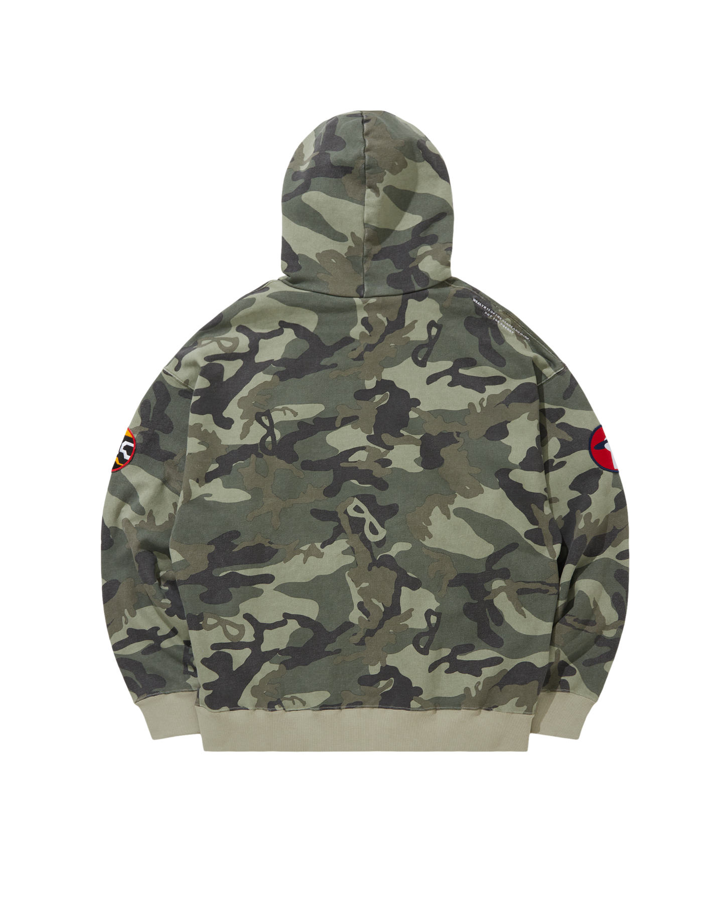 Embroidered Logo Zip Up Cotton Hoodie