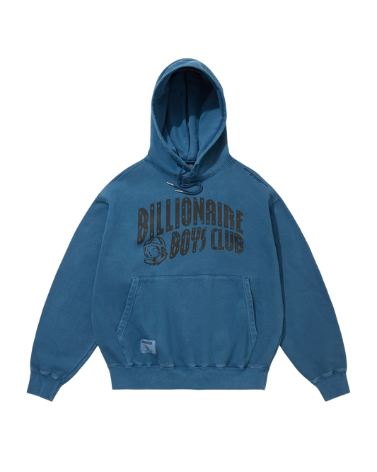 Overdyed Hoodie Arch Logo