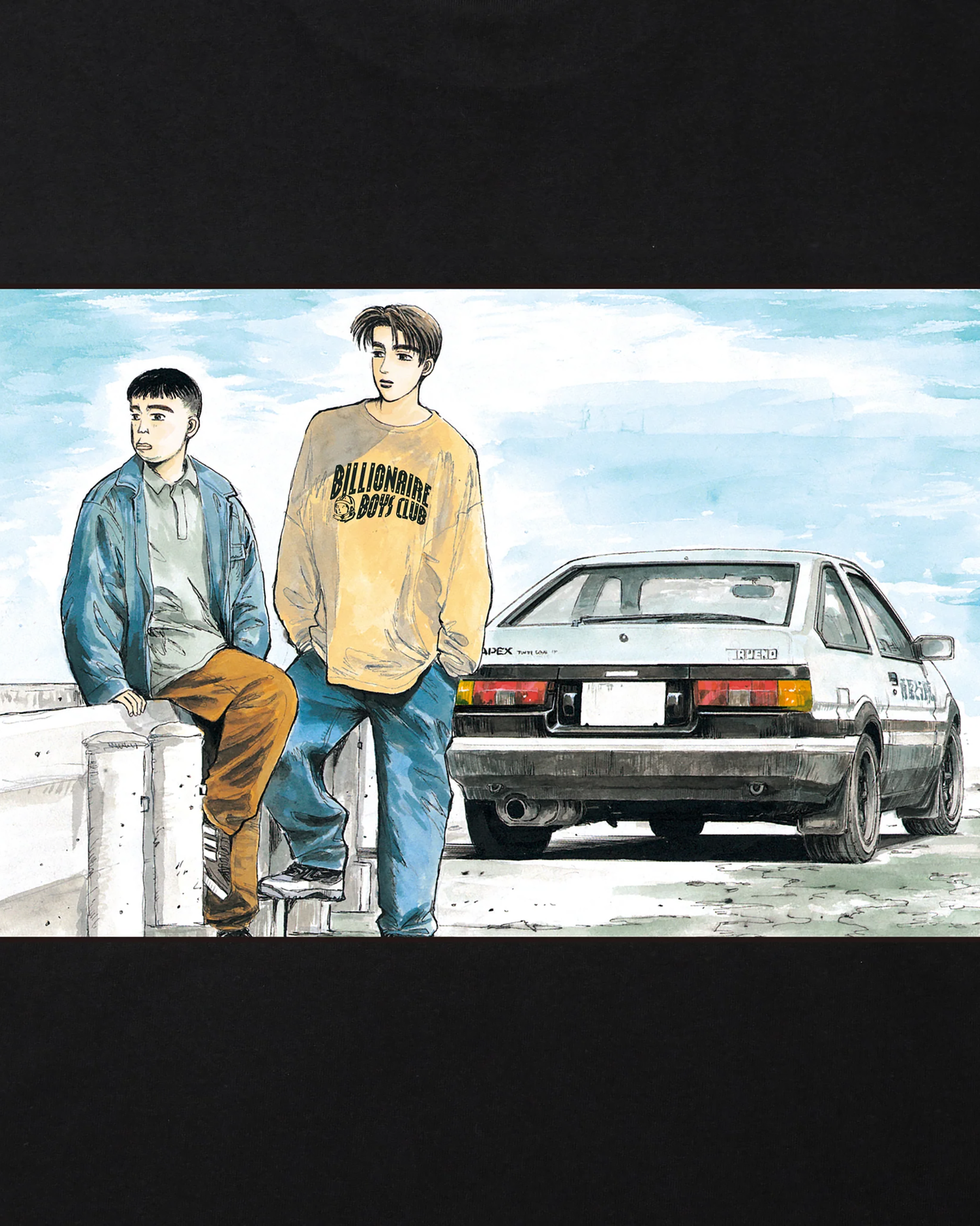 Billionaire Boys Club x Initial D Cotton T-Shirt 2
