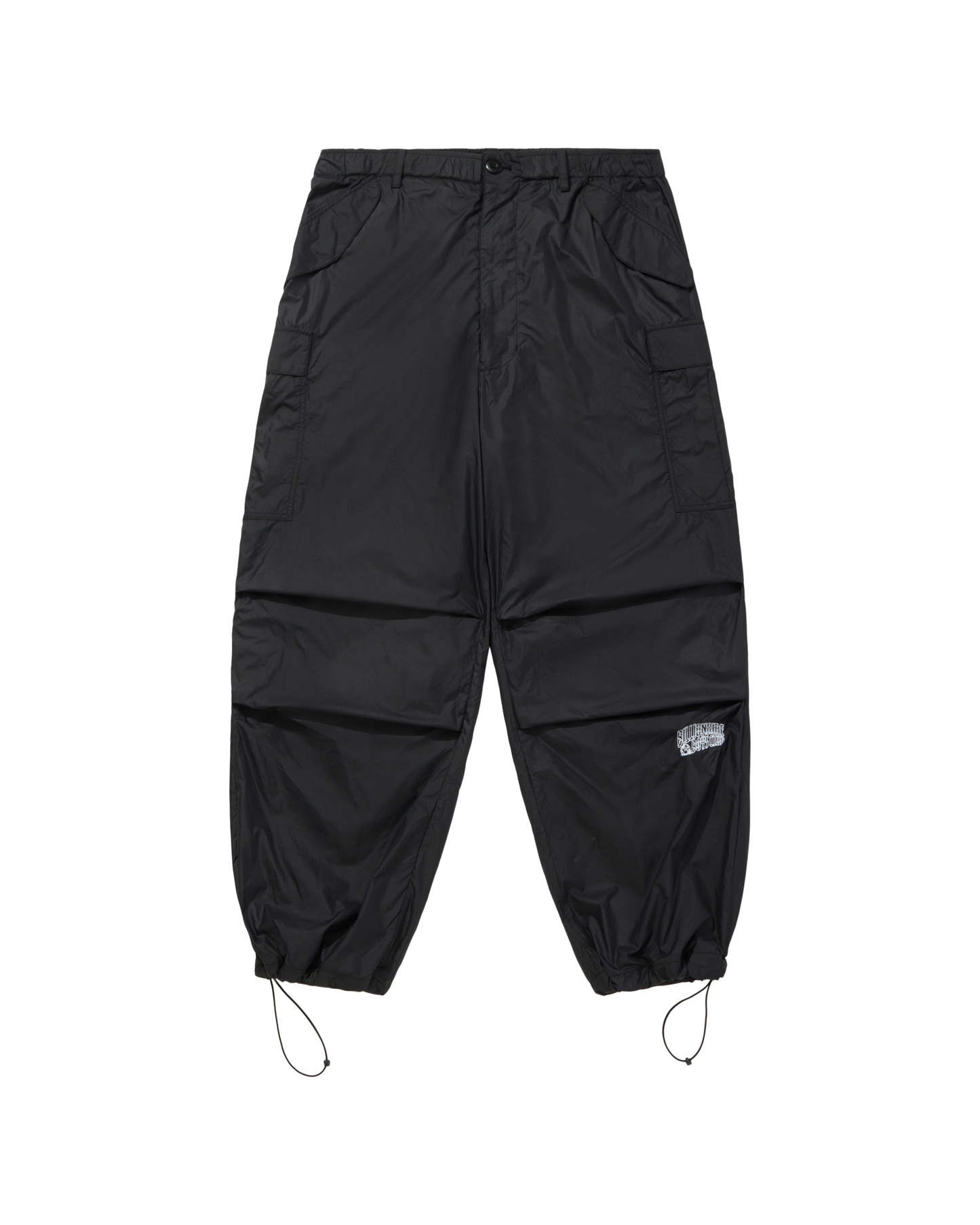 Nylon Wide Cargo Pants