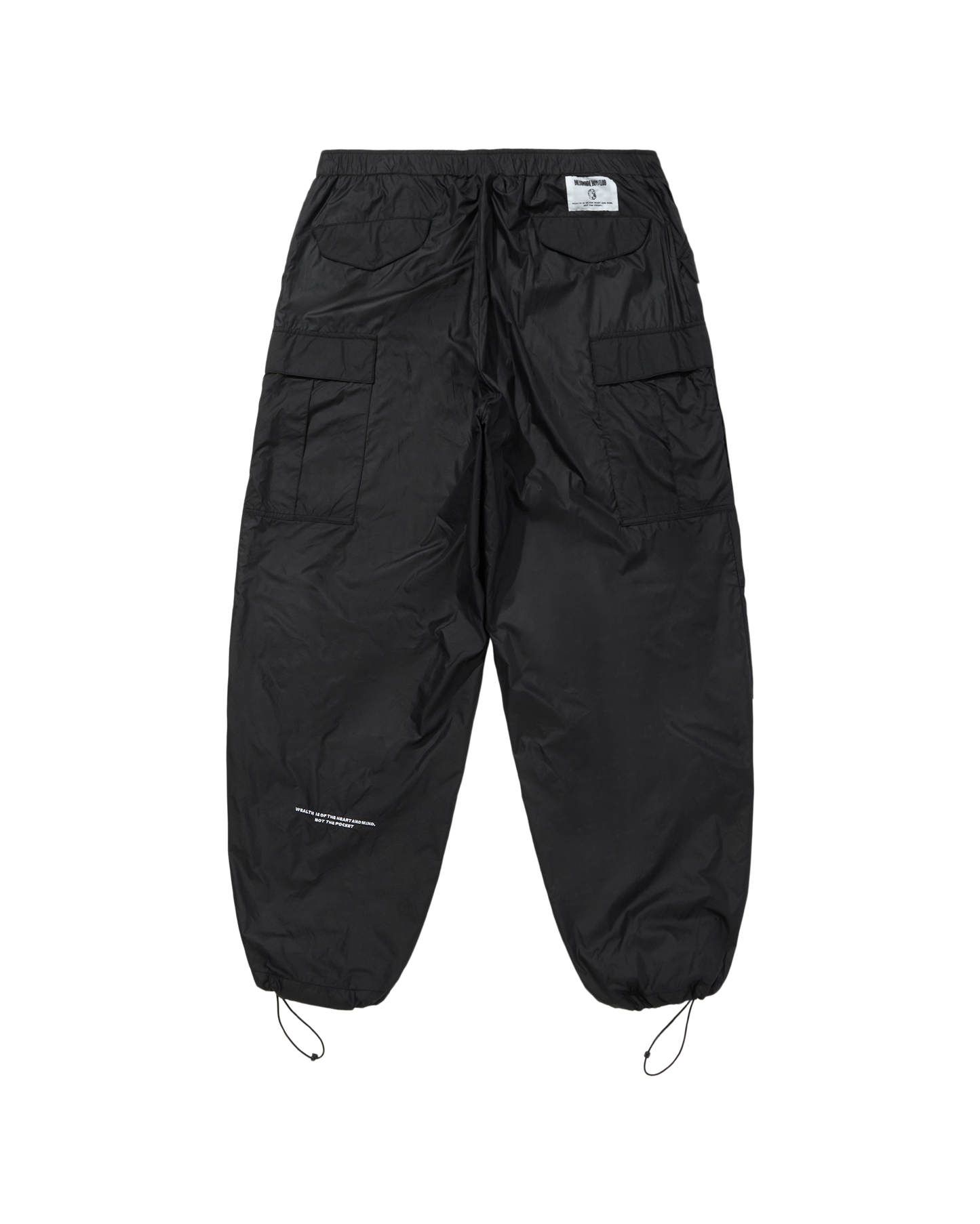 Nylon Wide Cargo Pants