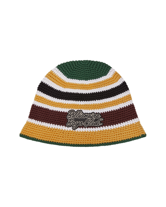 Crochet Stripe Bucket Hat