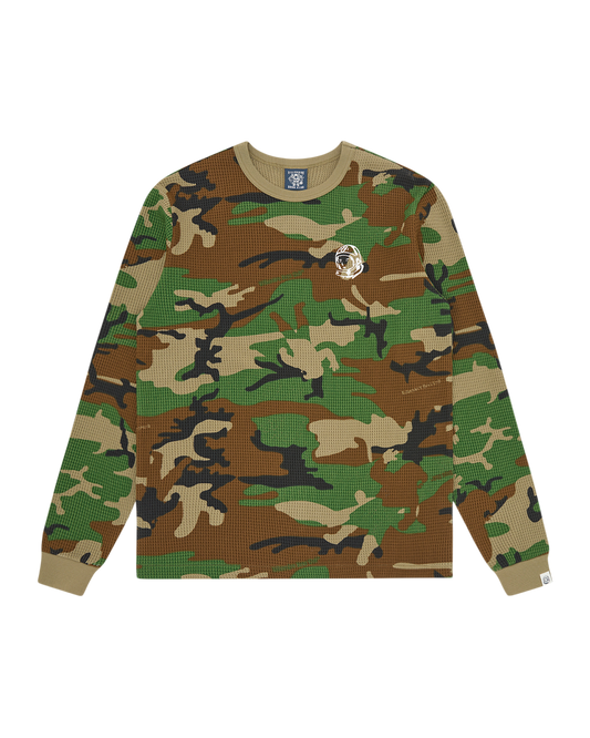 Camo Waffle LS T-Shirt