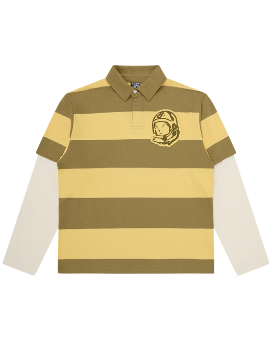 Applique Astro Layered Stripe LS Rugby Shirt