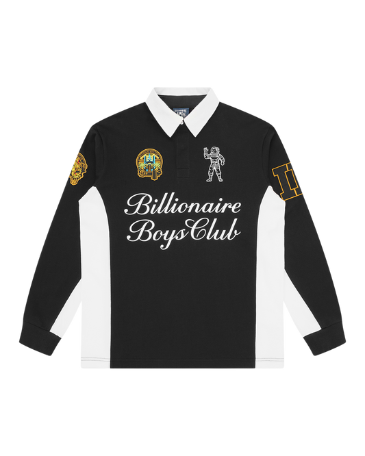 Script Panelled Rugby Shirt