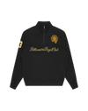 Script Panelled Quarter Zip Sweatshirt