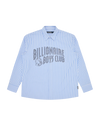 Rhinestone Arch Logo Striped Shirt