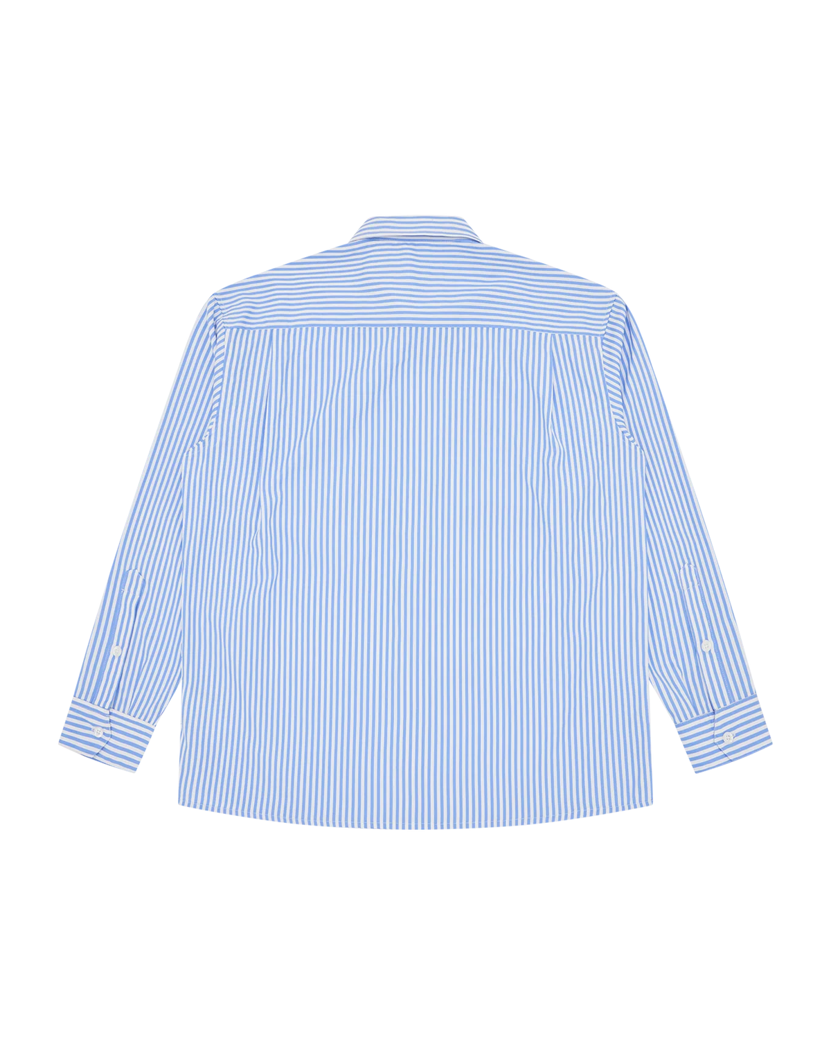 Rhinestone Arch Logo Striped Shirt