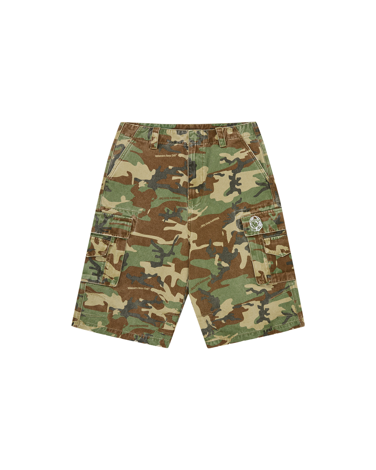 Distressed Oversized Cargo Shorts