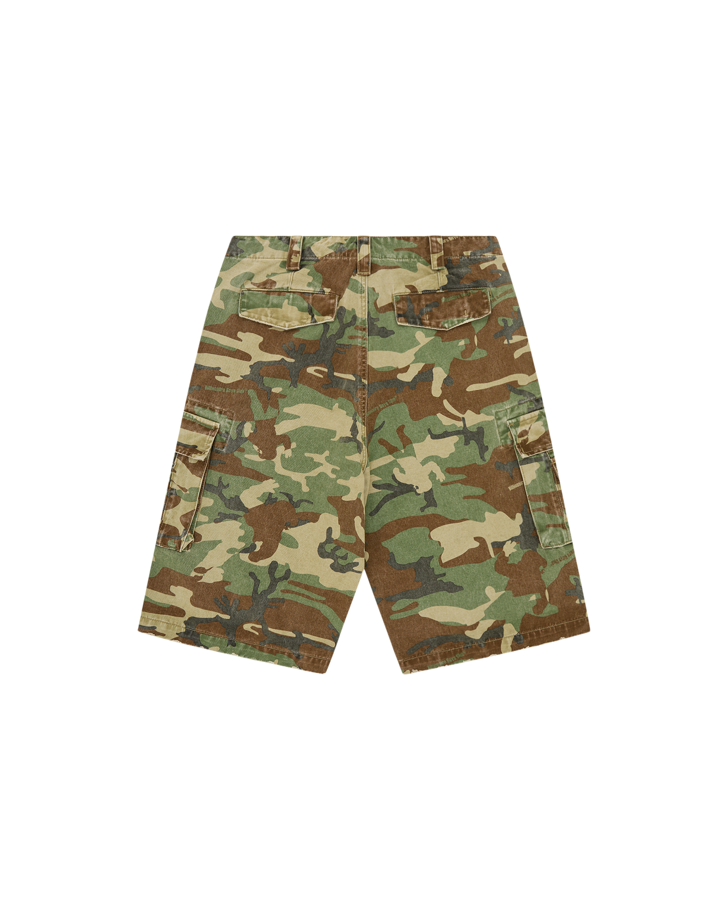 Distressed Oversized Cargo Shorts