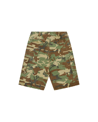 Distressed Oversized Cargo Shorts