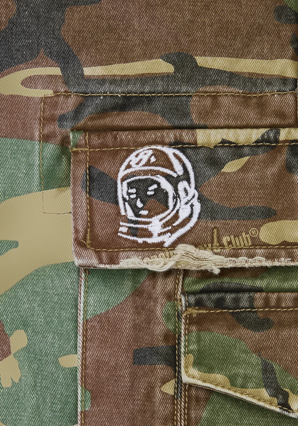 Distressed Oversized Cargo Shorts