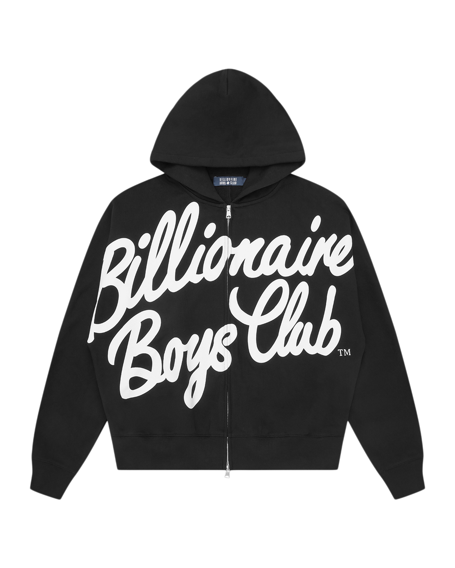 Large Script Logo Zip Through Hood – Billionaire Boys Club