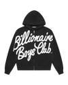 Large Script Logo Zip Through Hood