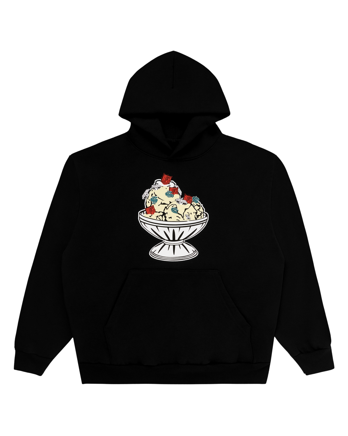 Icecream x Clipse Hell Hath No Fury Black Pullover Hoodie Front