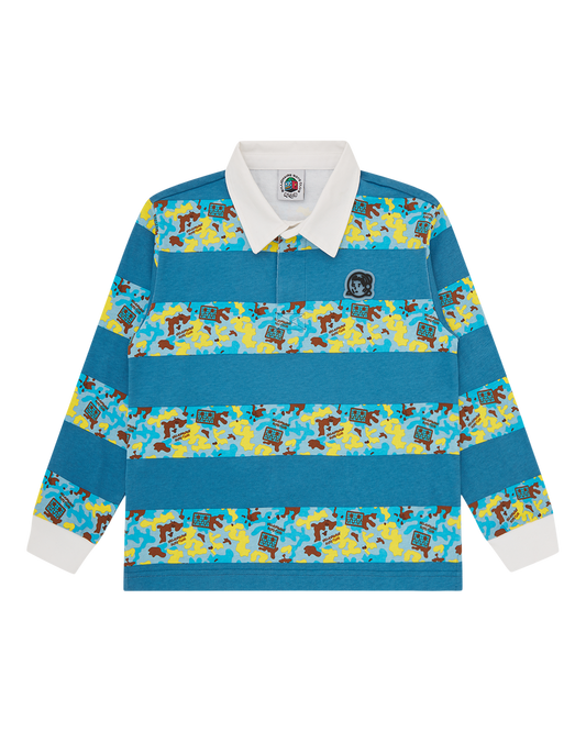 Kids Robot Camo Rugby Top