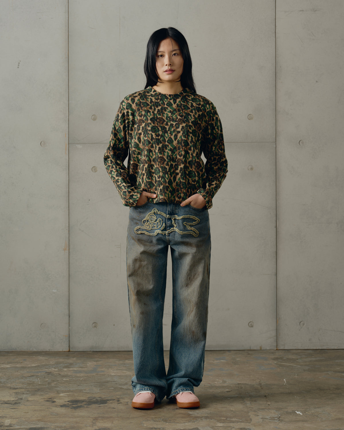 Womens Waffle LS T-Shirt