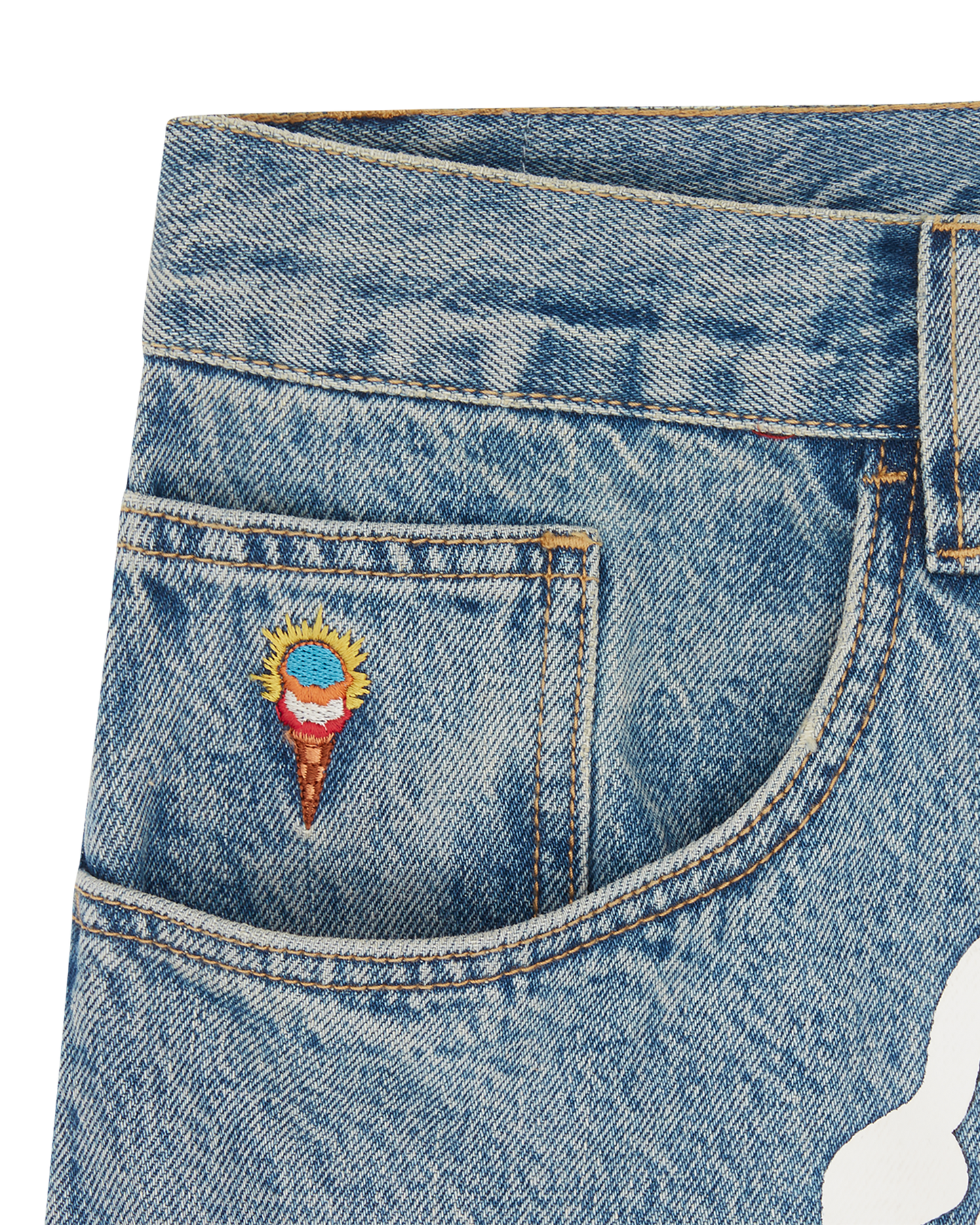 Check Lined Denim Pant