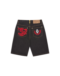 Running Puppy Denim Shorts