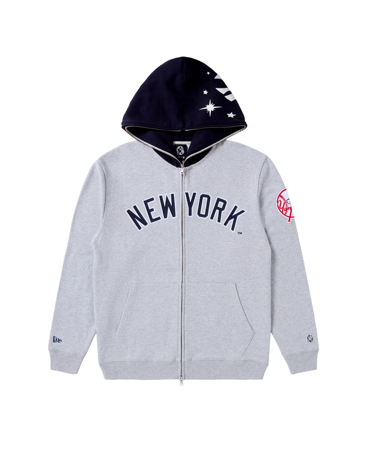 NY Yankees Blocked Zip Hood
