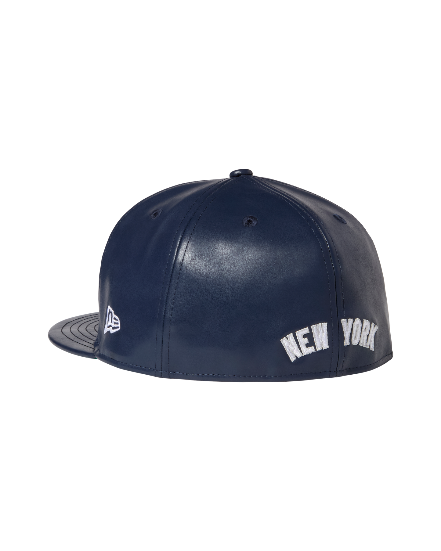 New Era NY Yankees Leather High Crown Fitted