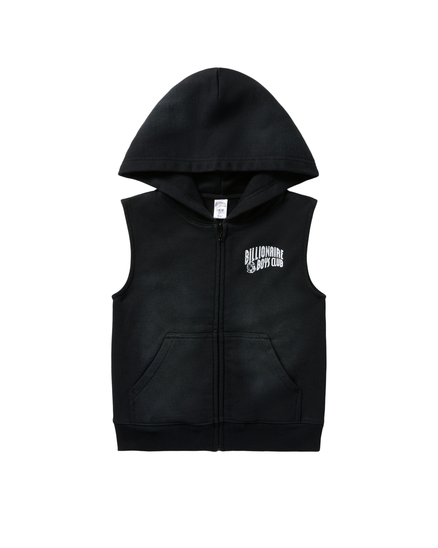 Kids Sleeveless Zip Hoodie