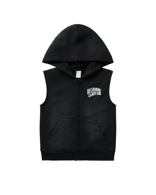 Kids Sleeveless Zip Hoodie