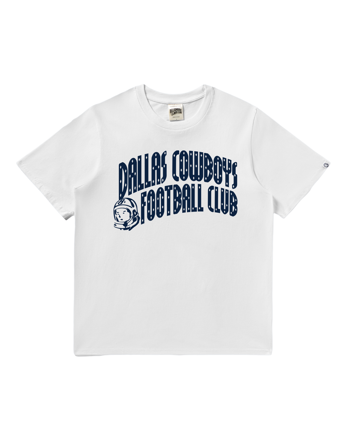 Dallas Cowboys Curve Logo SS White Tee