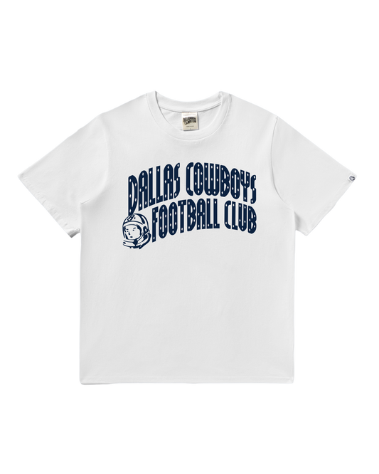 Dallas Cowboys Curve Logo SS White Tee