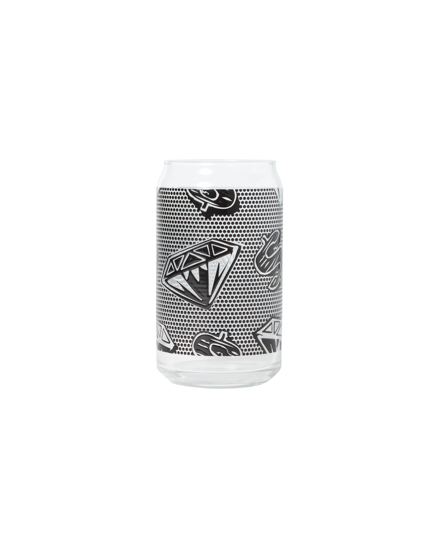 Diamonds & Dollars Soda Can Glass