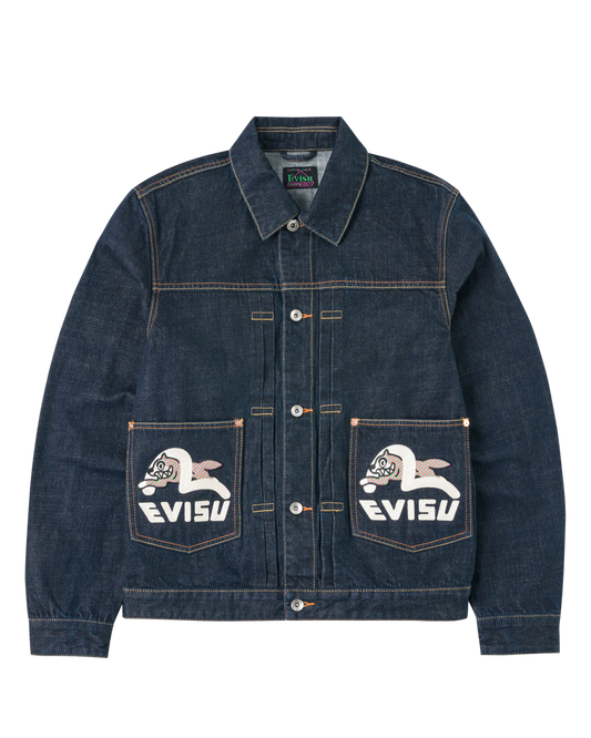 Seagull Print & Emb. Denim Jacket