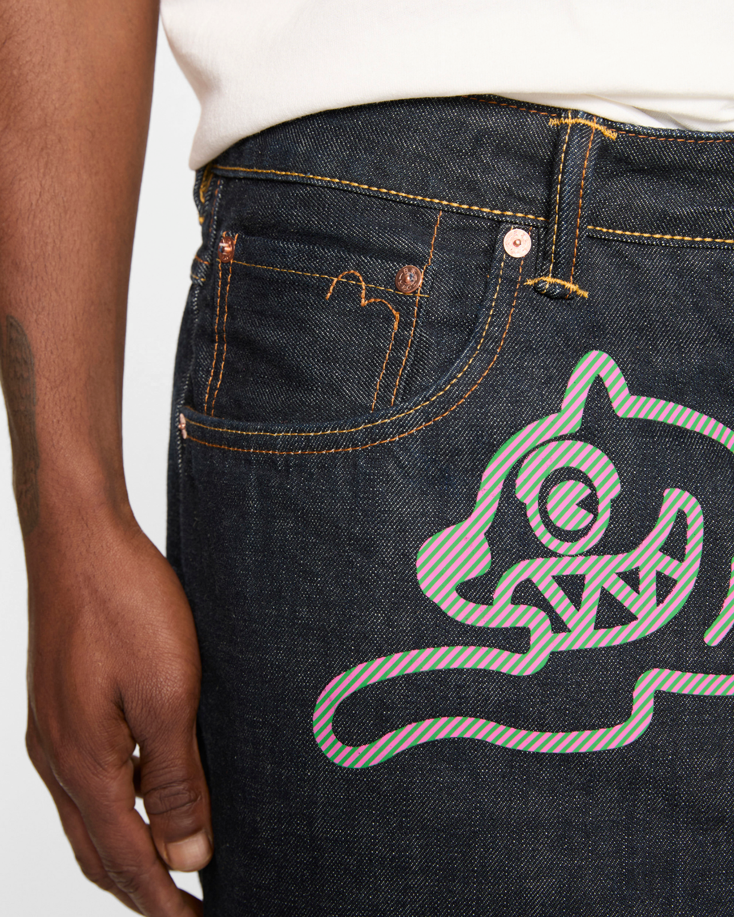 Daicock Printed Baggy Jeans