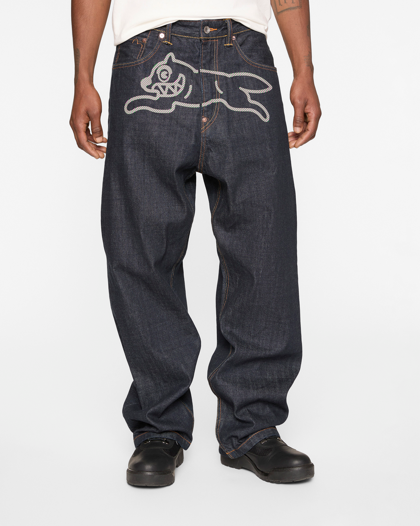 Daicock Printed Baggy Jeans