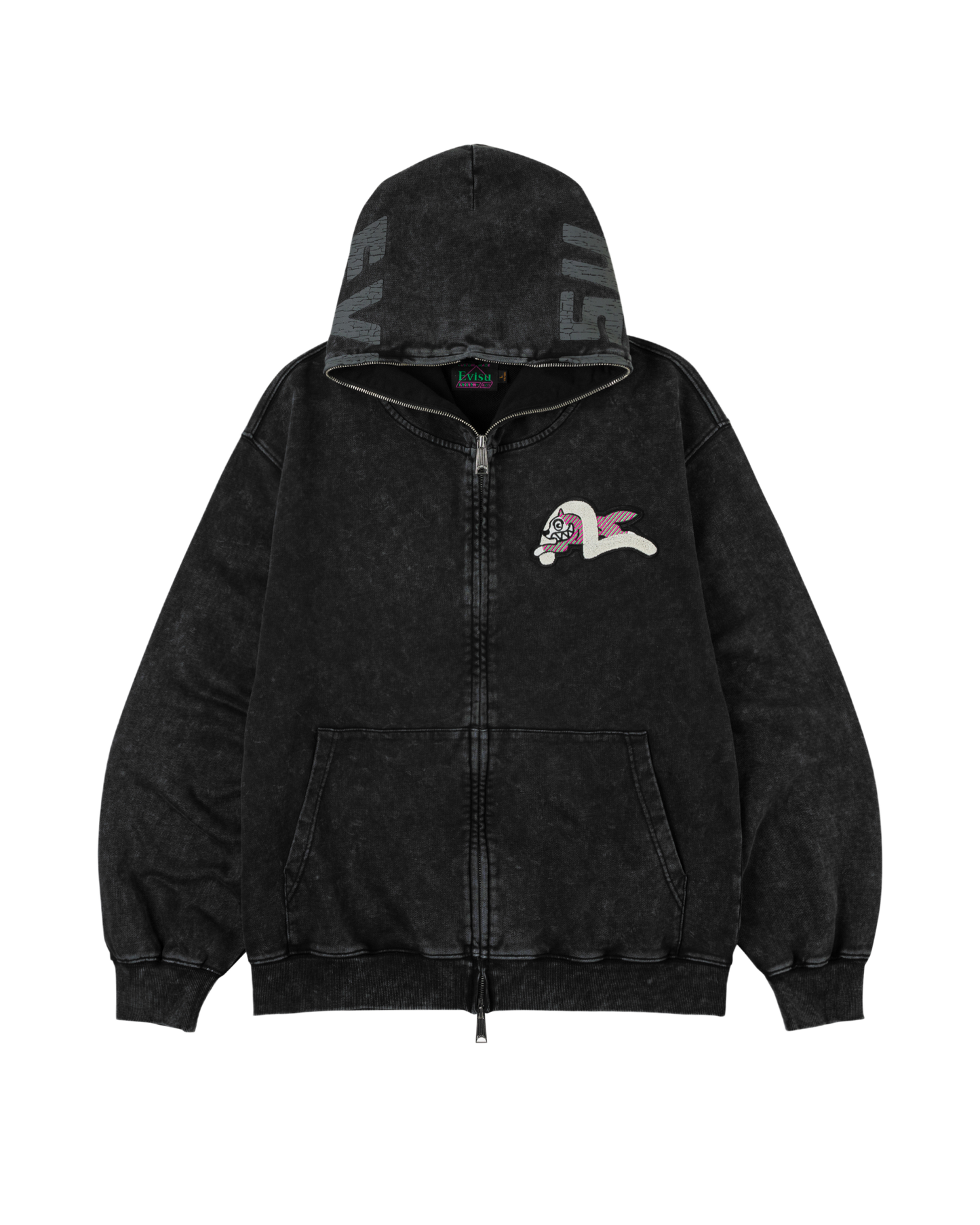 Logo With Seagull Emb. & Printed Hood Sweatshirt