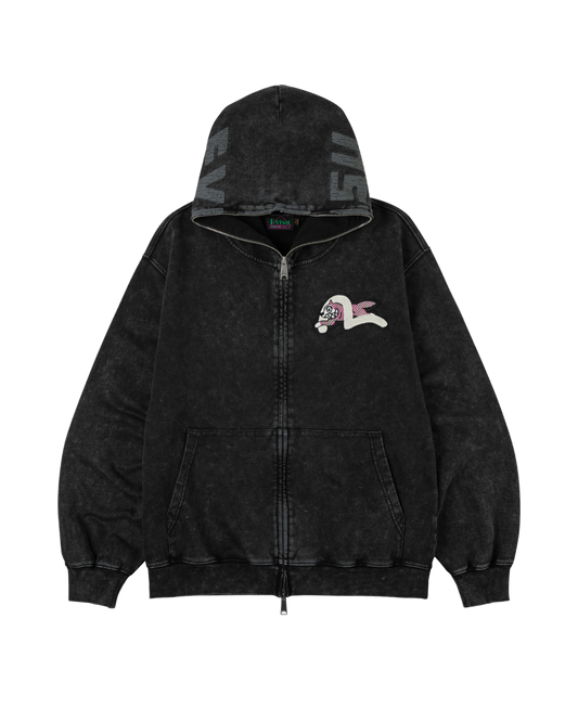 Logo With Seagull Emb. & Printed Hood Sweatshirt